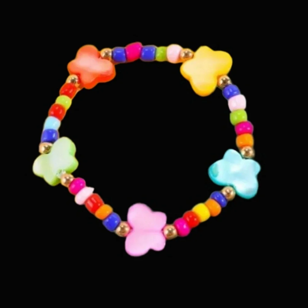 Girls Colorful  Butterfly Bracelet